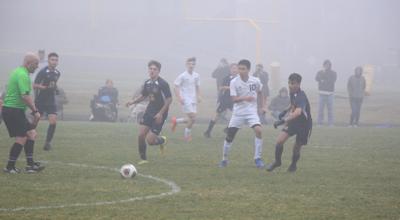The Brookings-Harbor High School boys’ soccer team