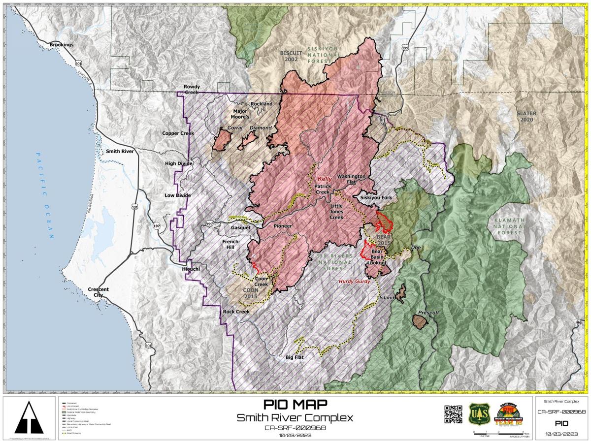 Wildfires Smith River Complex / SRF Lightning Complex Updates News