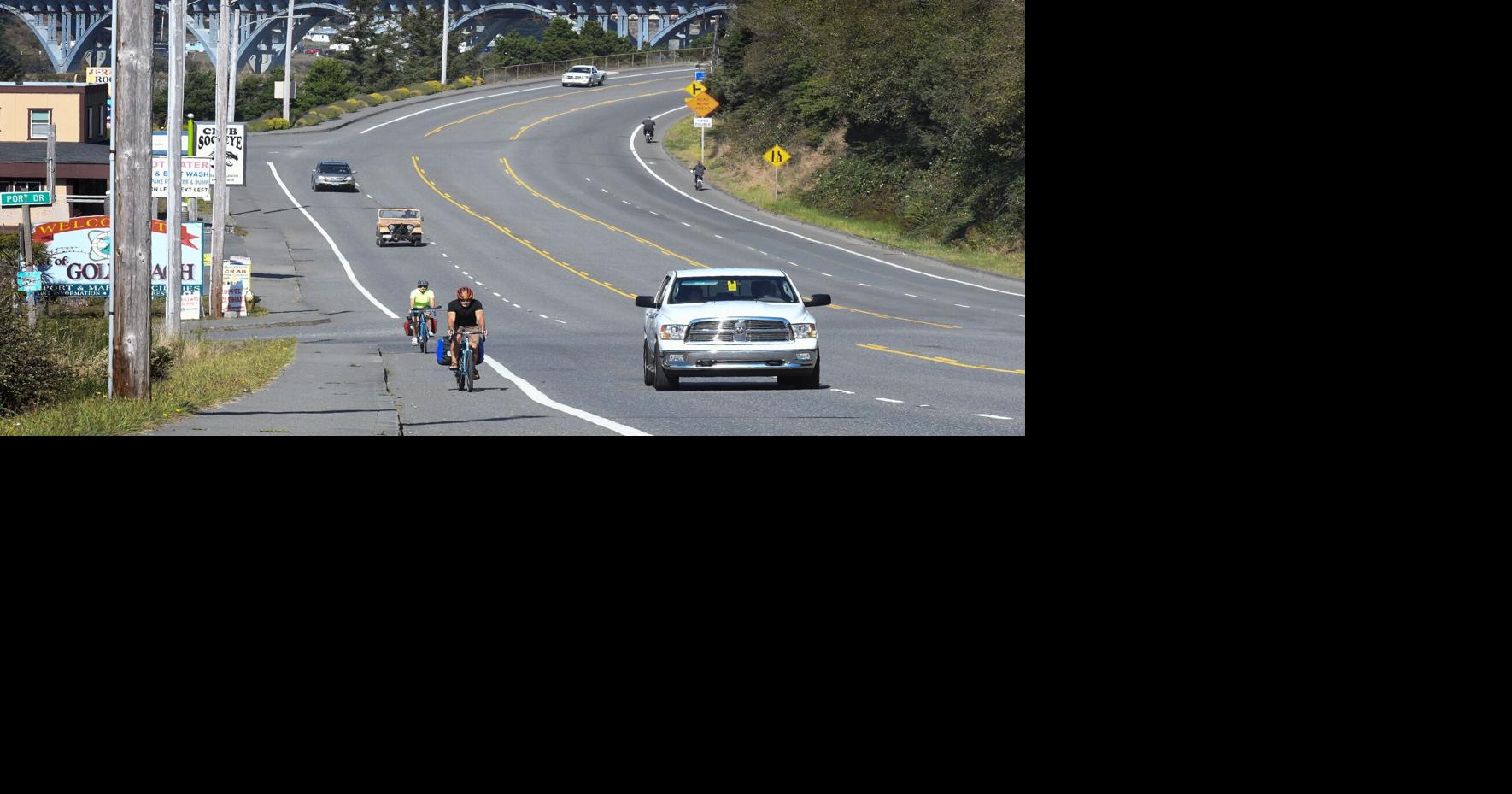 Highway 101: Sidewalk & Bike Route upgrades begin | News | currypilot.com