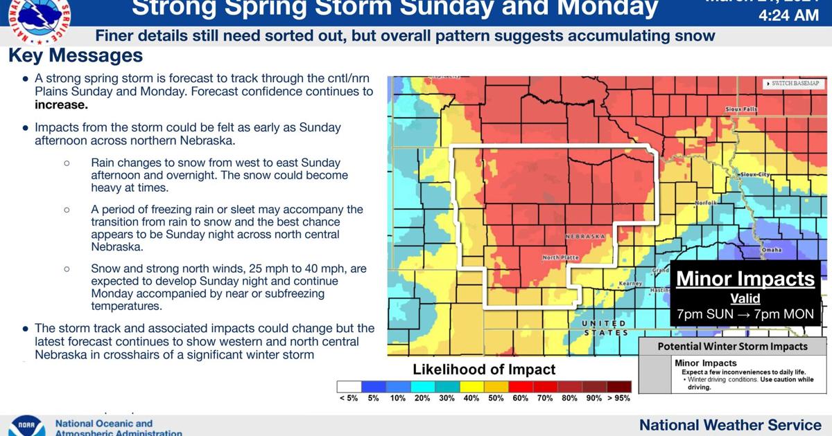 Spring storm may bring accumulating snow early next week | News ...
