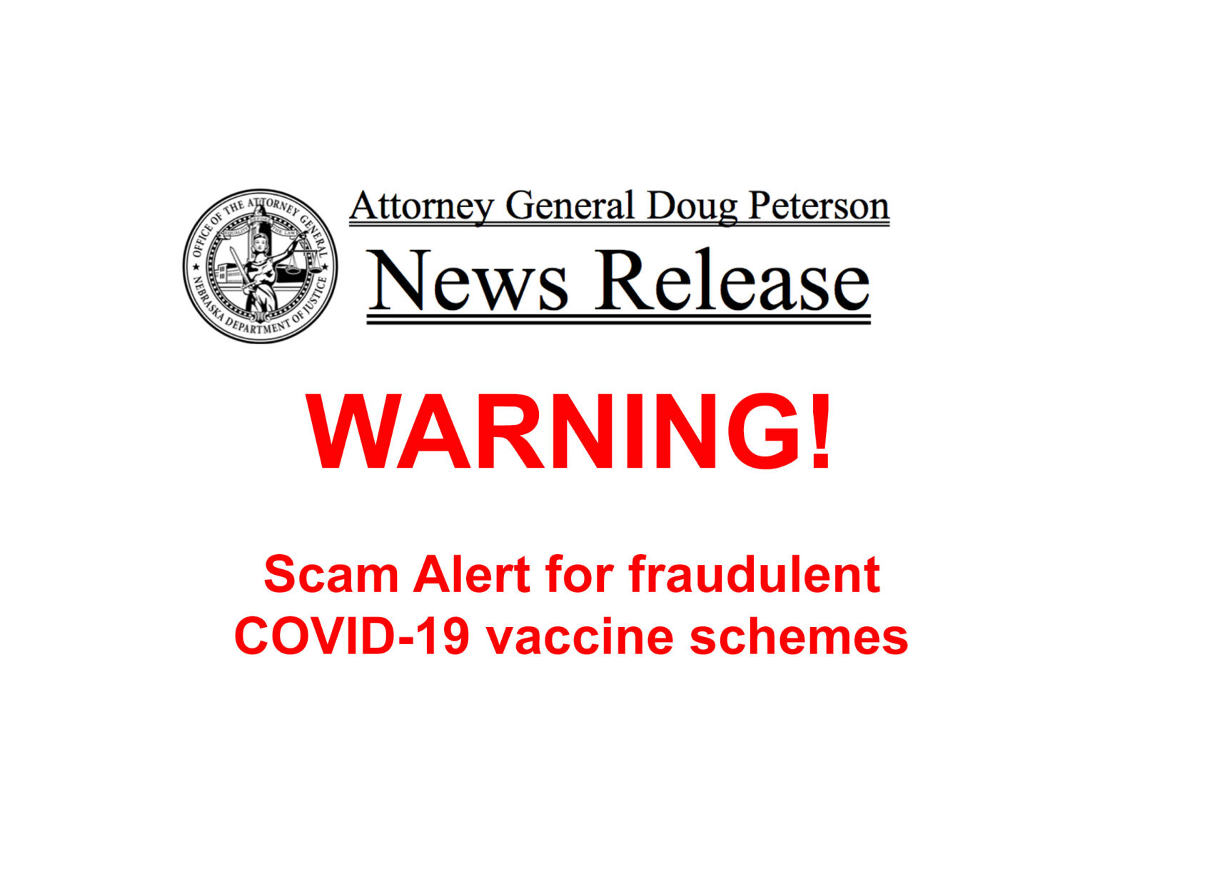 Attorney General warns of COVID vaccine scams - Vimarsana News