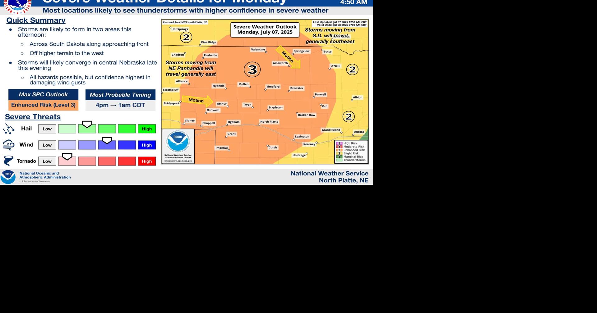 Severe weather, heavy rains possible tonight | News | custercountychief.com