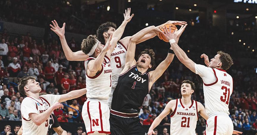 Nebraska wins first ever NCAA Tournament game, 76-47 over Troy