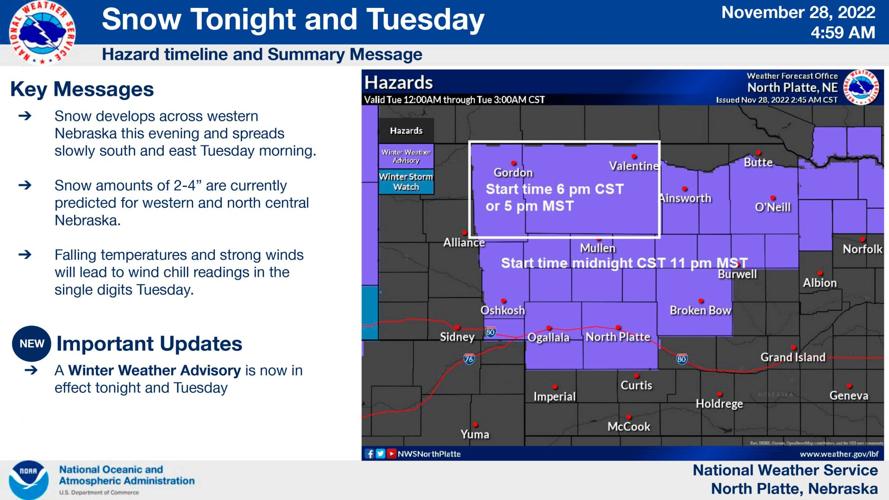 Cold and snow on the way; Winter Weather Advisory starts at midnight ...