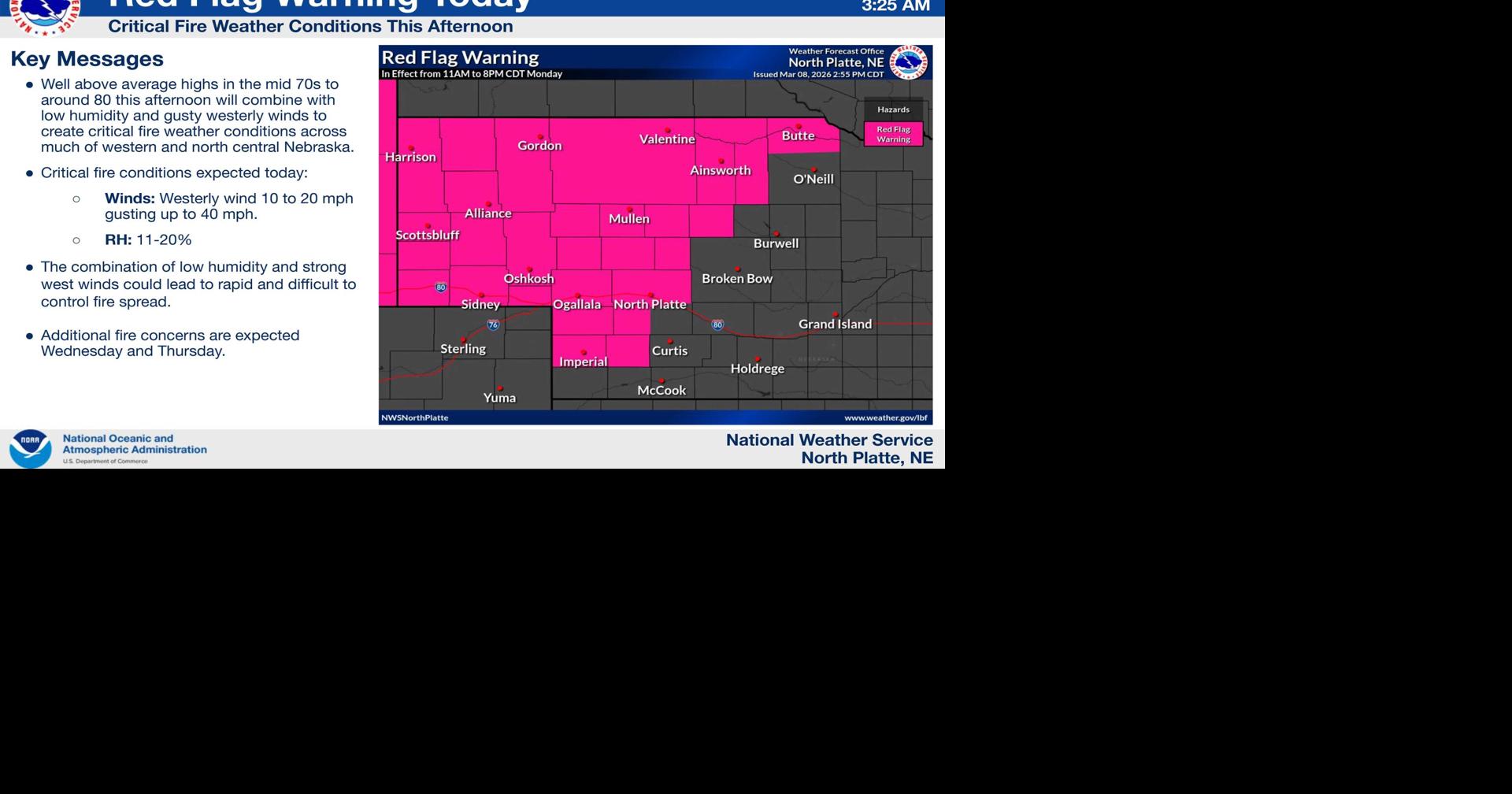 Red Flag Warning for most of today | News | custercountychief.com
