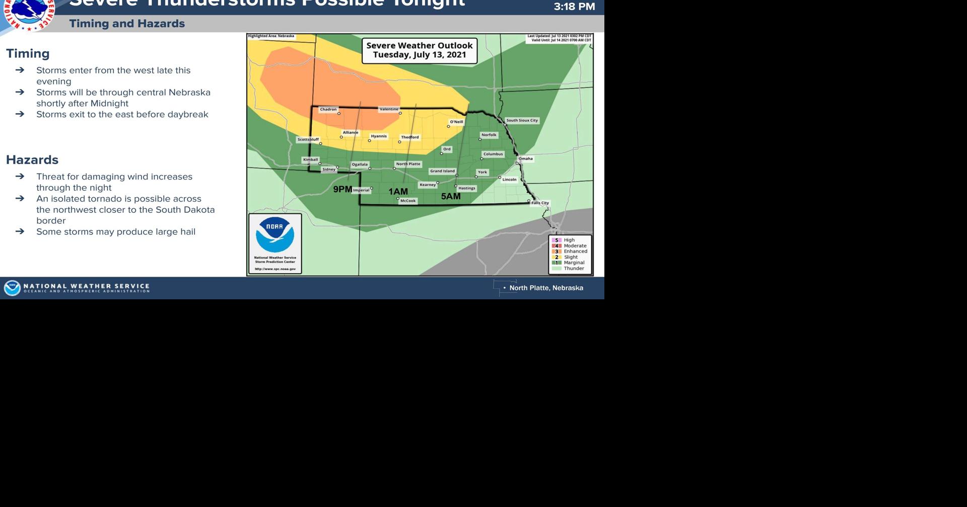Severe weather risk increase for parts of Nebraska | News ...