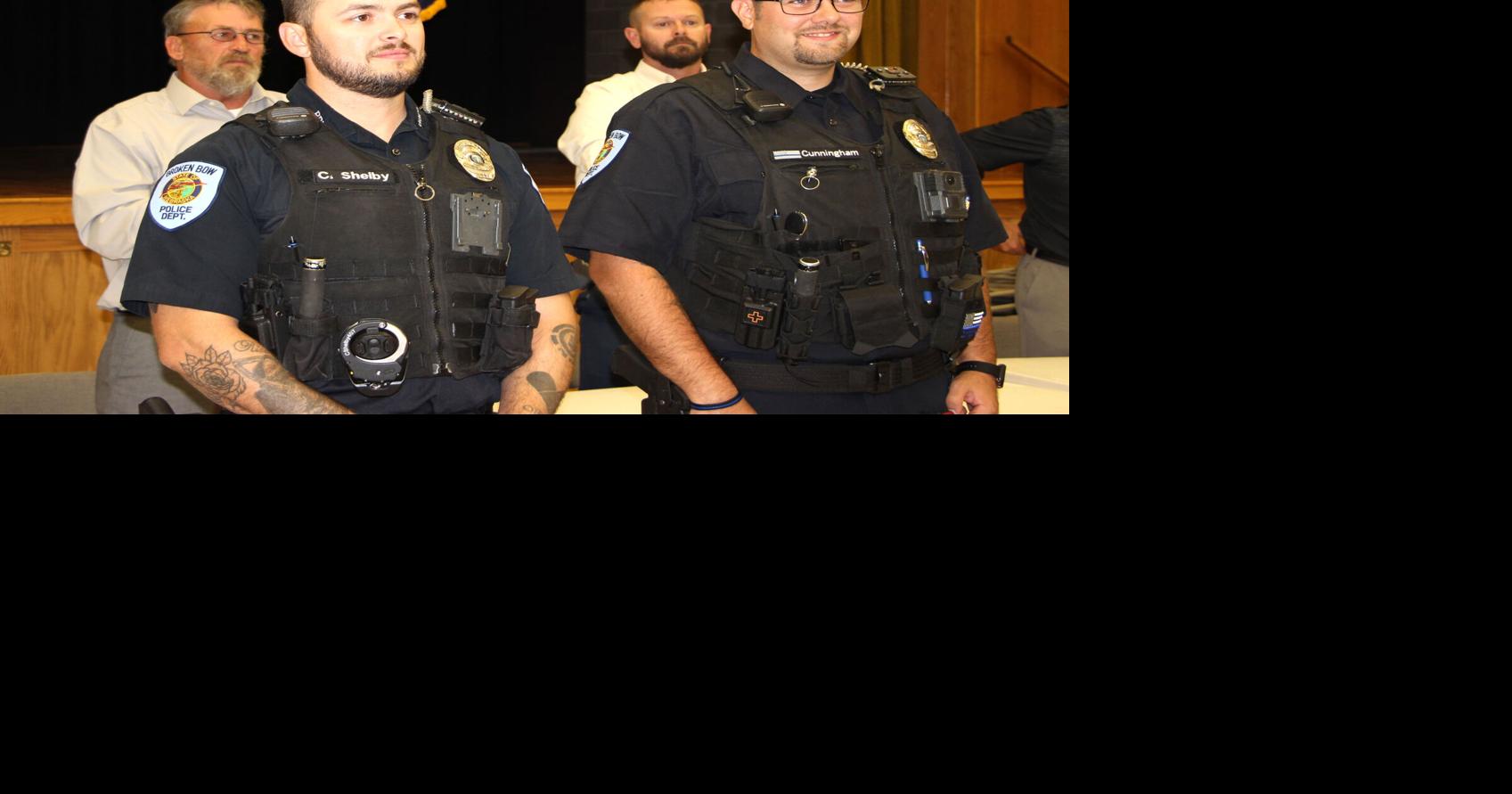 Two police officers sworn in for Broken Bow News