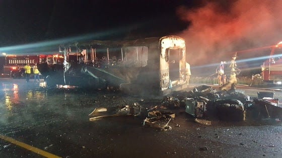 18 passengers escape fire of bus owned by Herscher church | Local News ...