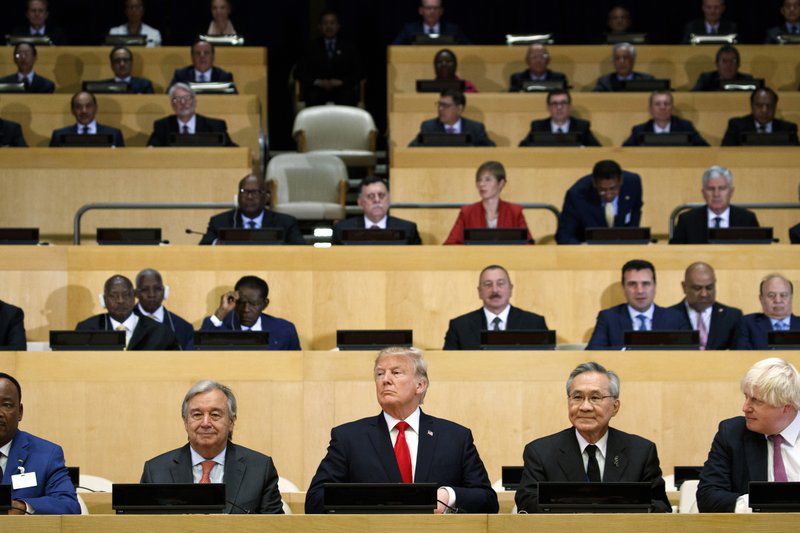 Image result for trump at un meeting