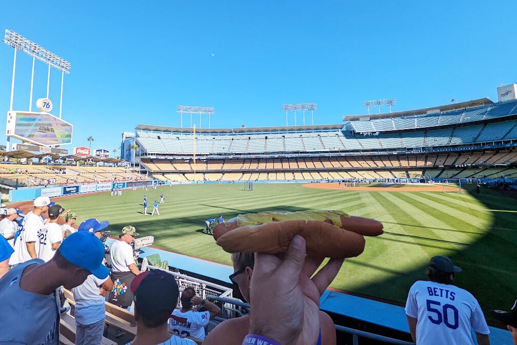 The Fresh Prince of Dodger Stadium: Will Smith enjoys major league