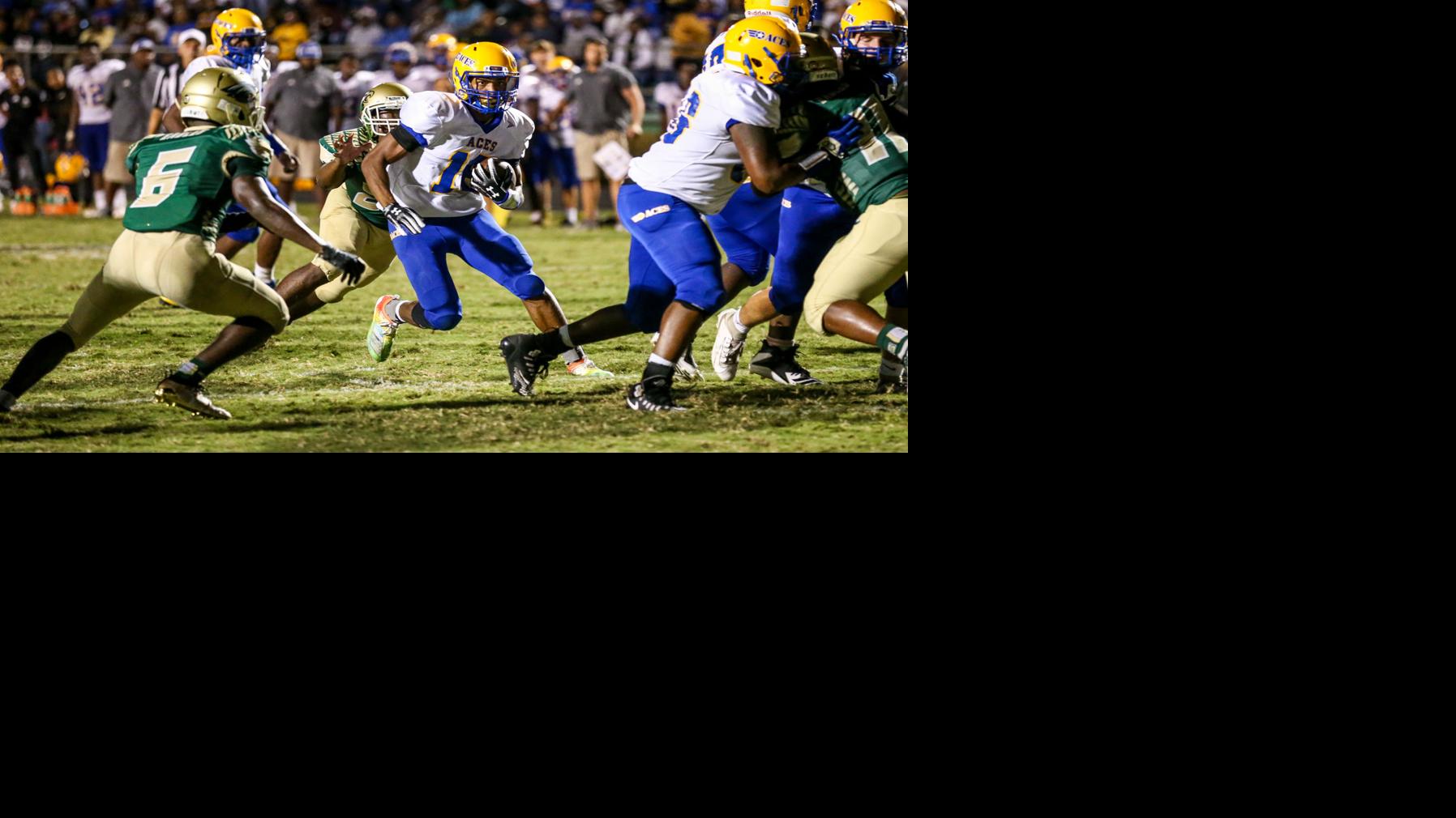High School Football Edenton Aces Score Late To Defeat Rival