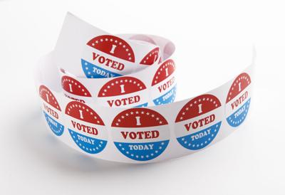 Vote symbol stickers Isolated on White Background