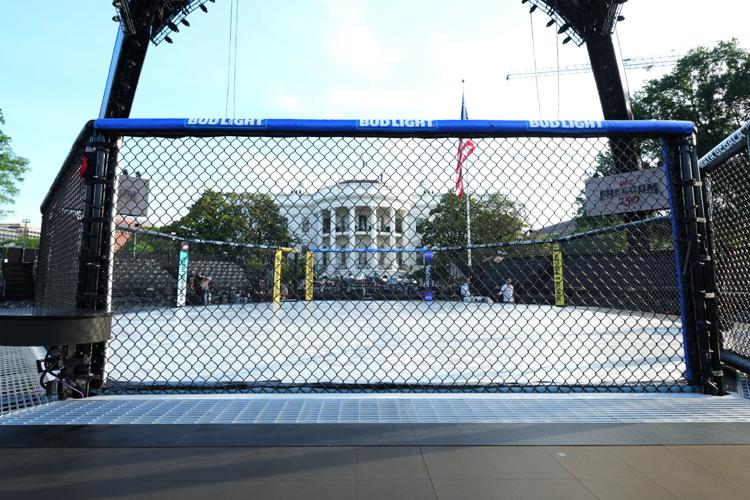 Time to rage in the cage at the White House. UFC the main event at ...
