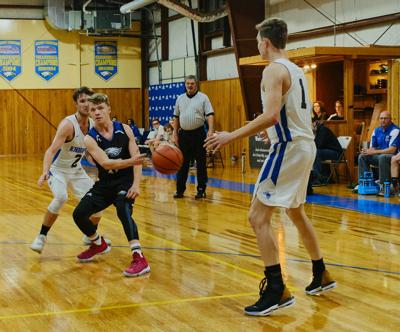 victory christian academy life dailyadvance jonathan assists rosenberger against five monday had center