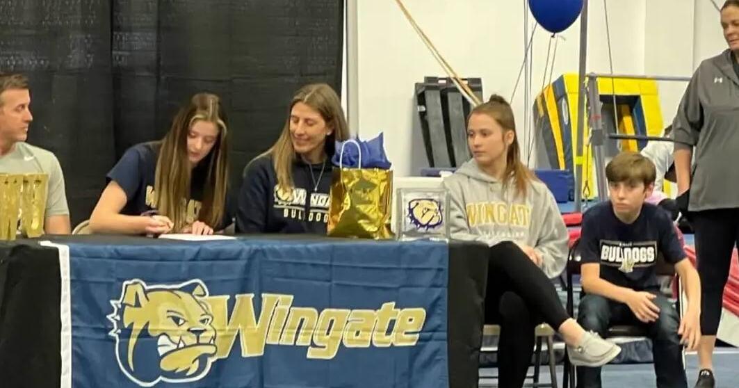 Currituck student signs with Wingate acrobatic, tumbling team