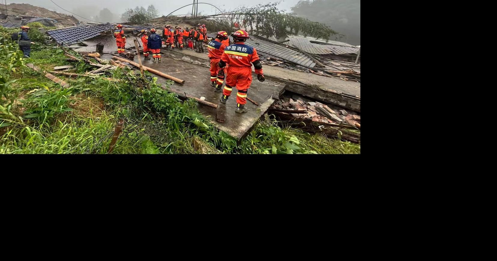 Mudslide kills 2 and leaves 10 missing in China after heavy rain from Typhoon Saudel | News