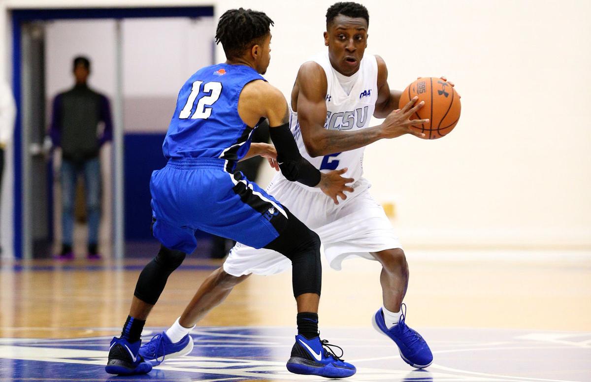 Men S College Basketball Ecsu Puts On Show Tops Barton College