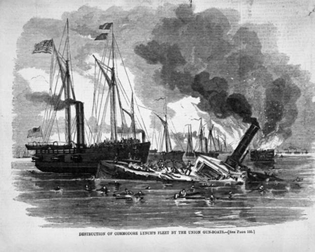 Today in History: Union Flotilla Dismantles Confederate Mosquito Fleet