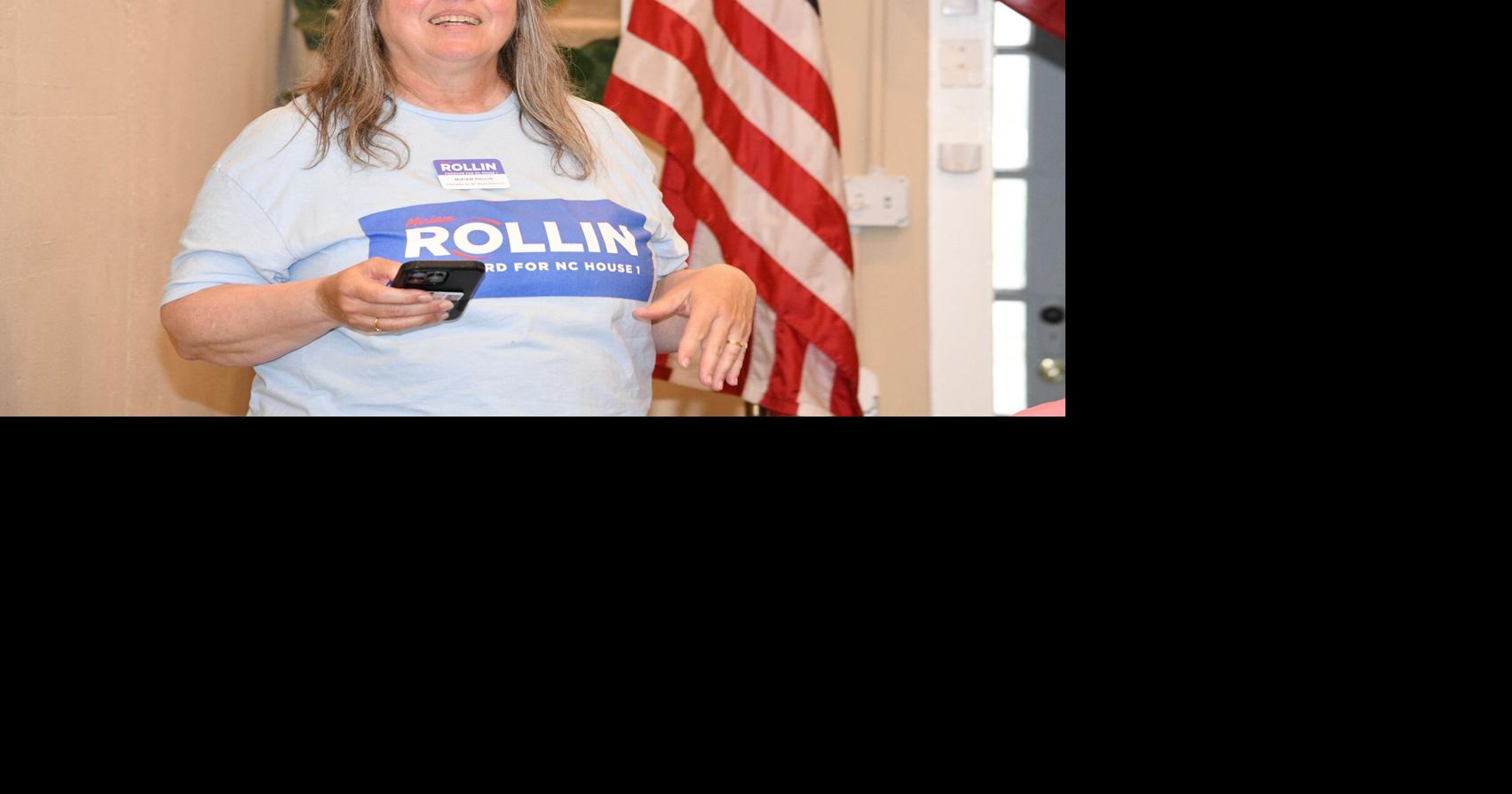 Rollin meets supporters at new Dem HQ