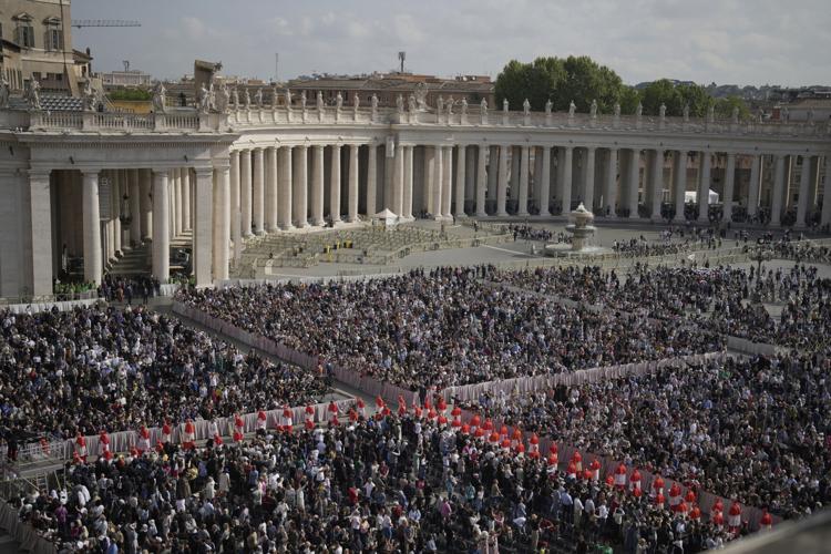 Mighty and meek bid farewell to Pope Francis at funeral where he is