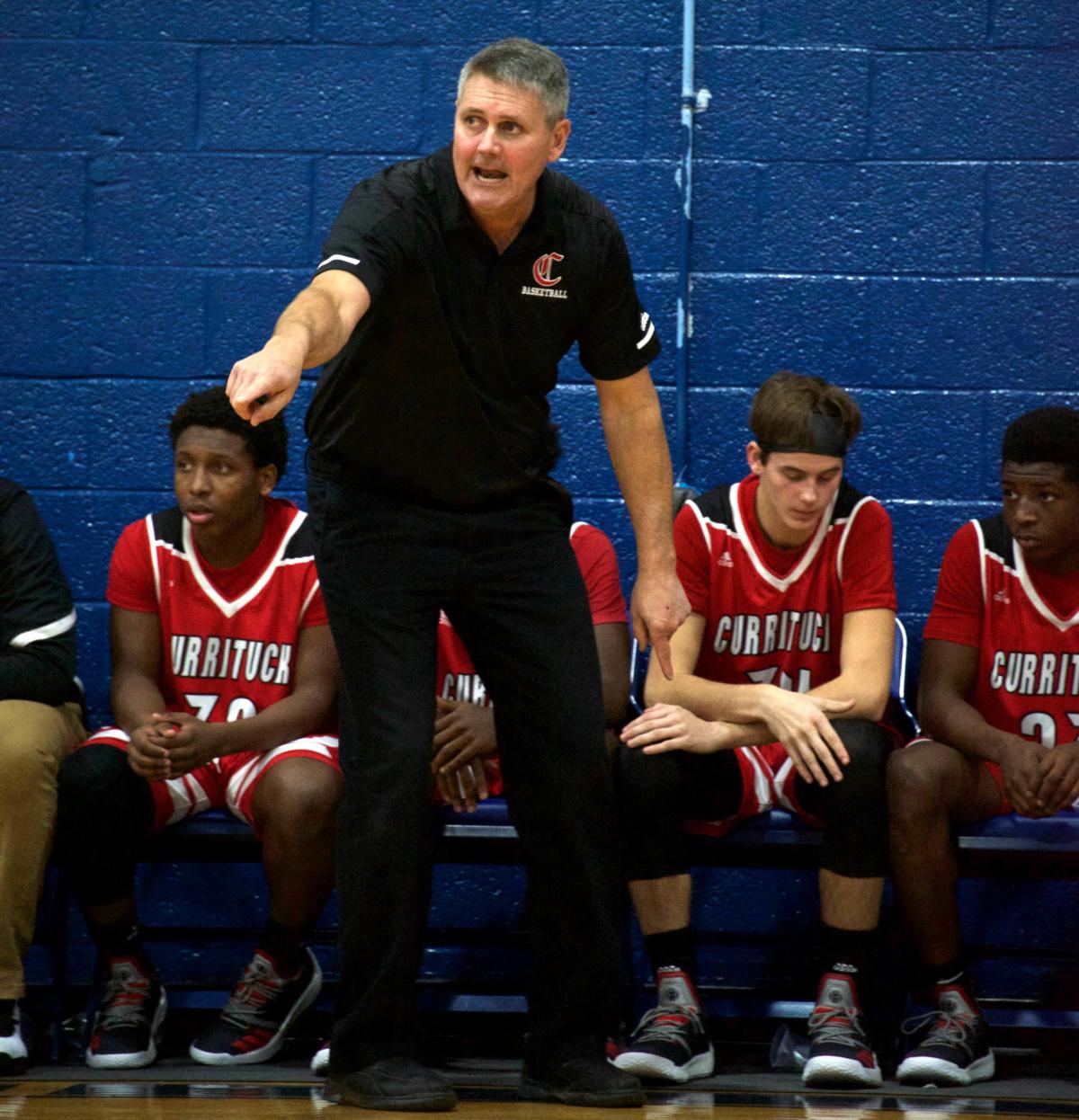 Camden Currituck Coaches Embrace Good Guys Vs Cancer Basketball