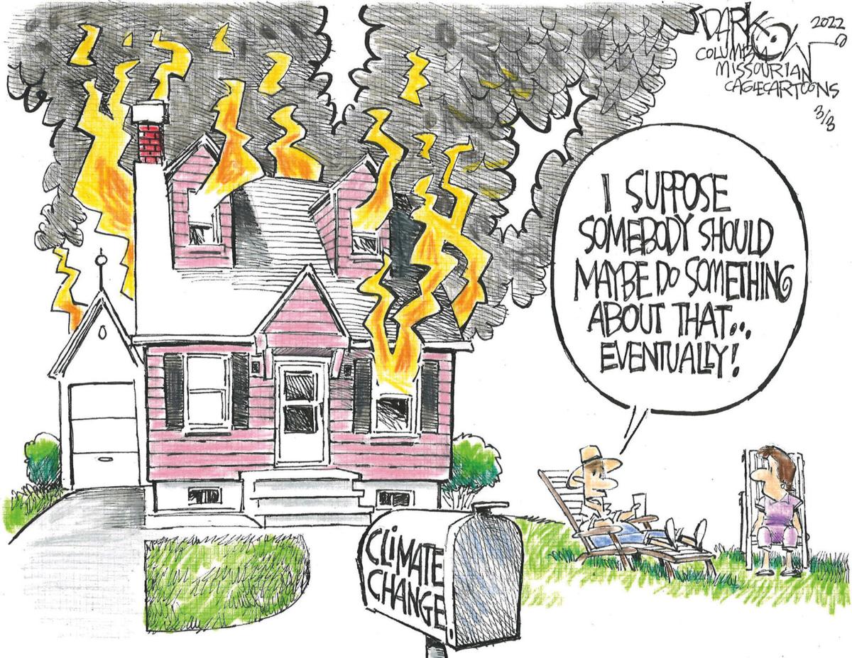 cartoon house on fire