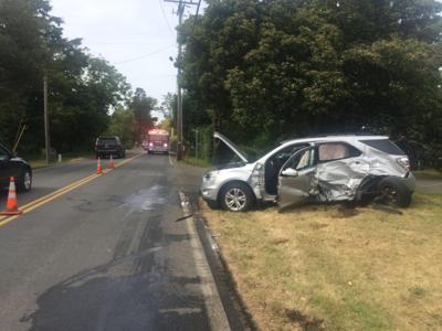 Two-car crash on Wahanna Road