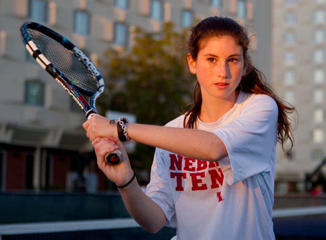 East Coast tennis player finds instant love for Nebraska, Sports