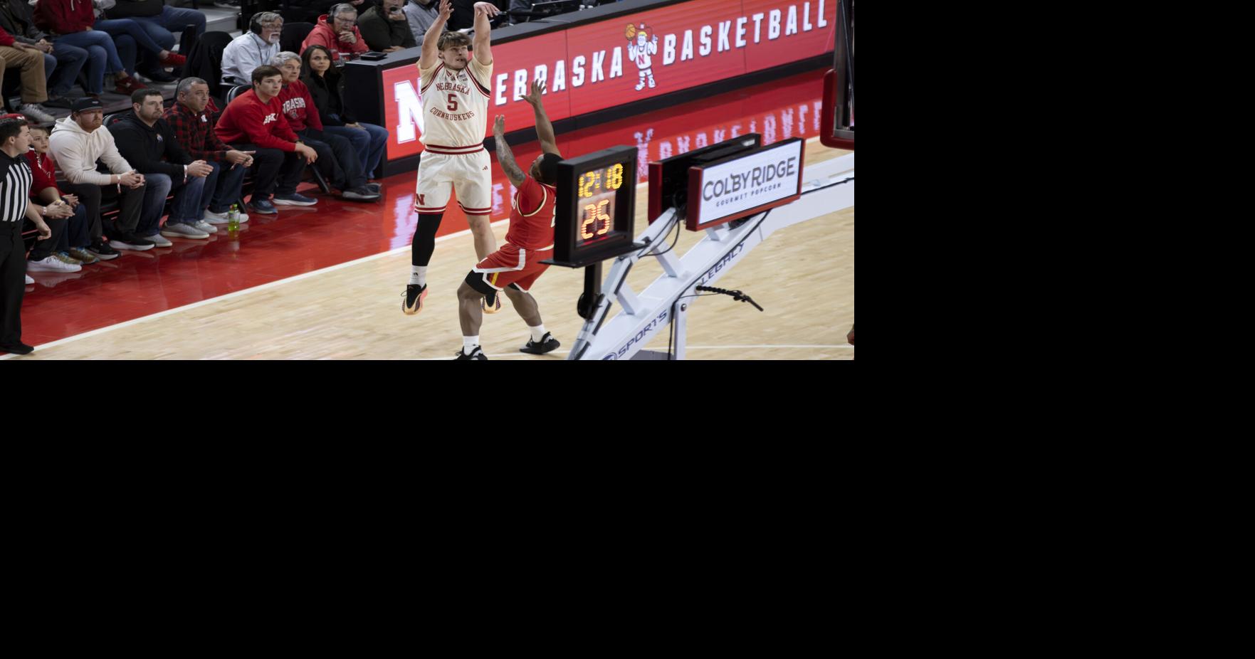 Frager directs Nebraska men’s basketball past Maryland, after rough start