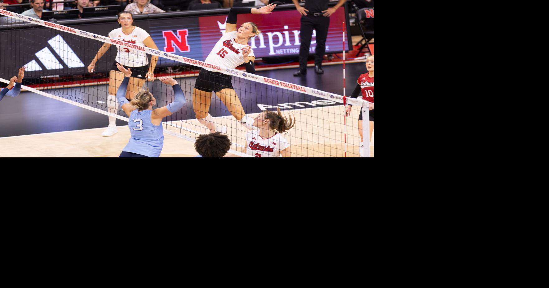 No. 1 Nebraska Volleyball Defeats No. 25 North Carolina