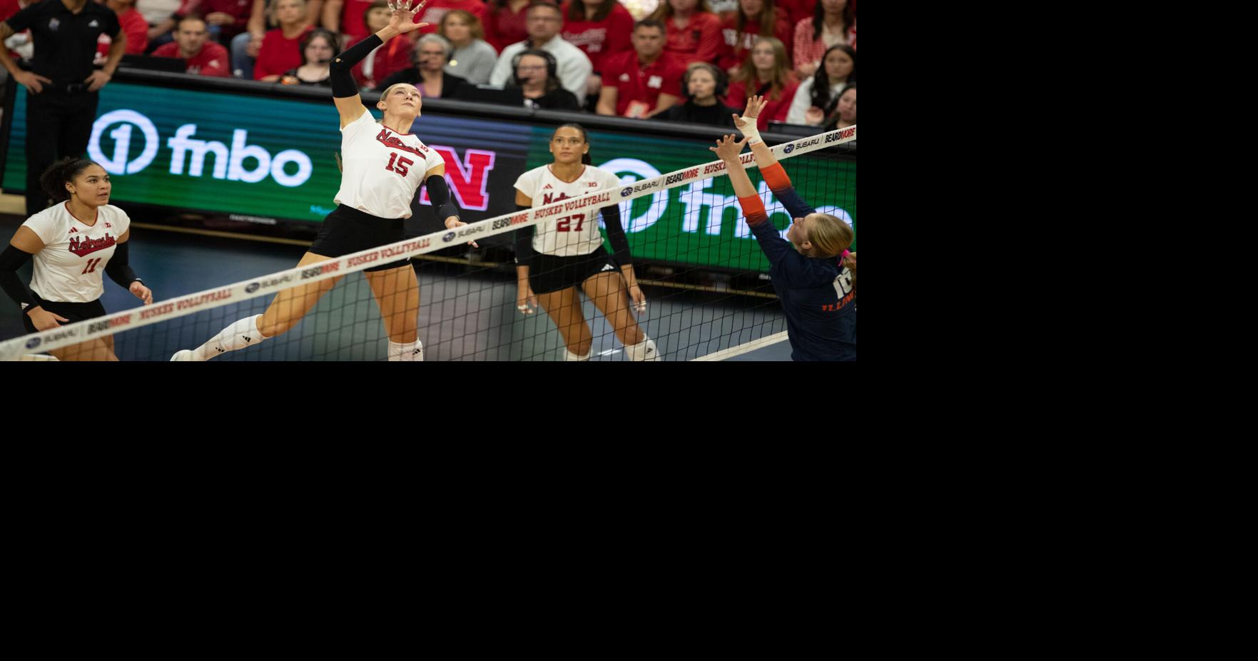 Nebraska volleyball’s set streak comes to an end in win over UCLA