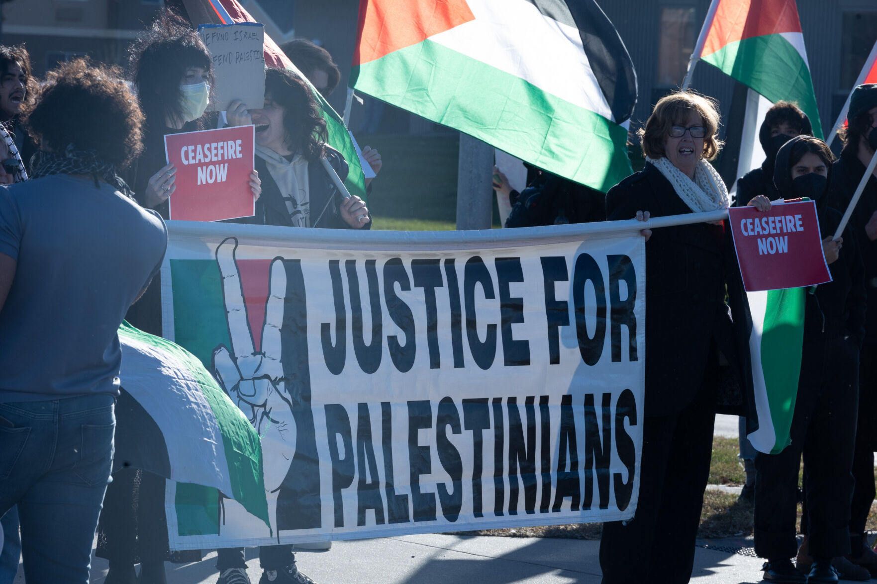 GALLERY: Pro-Palestinian Protest Outside General Dynamics | Diversity ...