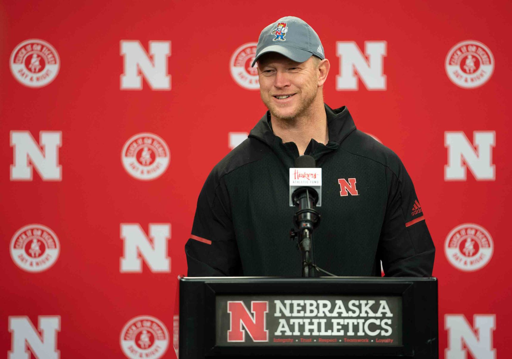 nebraska basketball hat