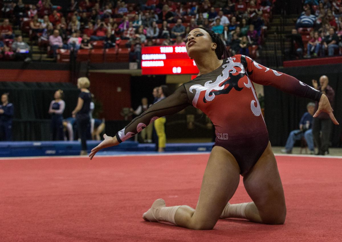 Despite neck injury, senior NU gymnast heads into final competition