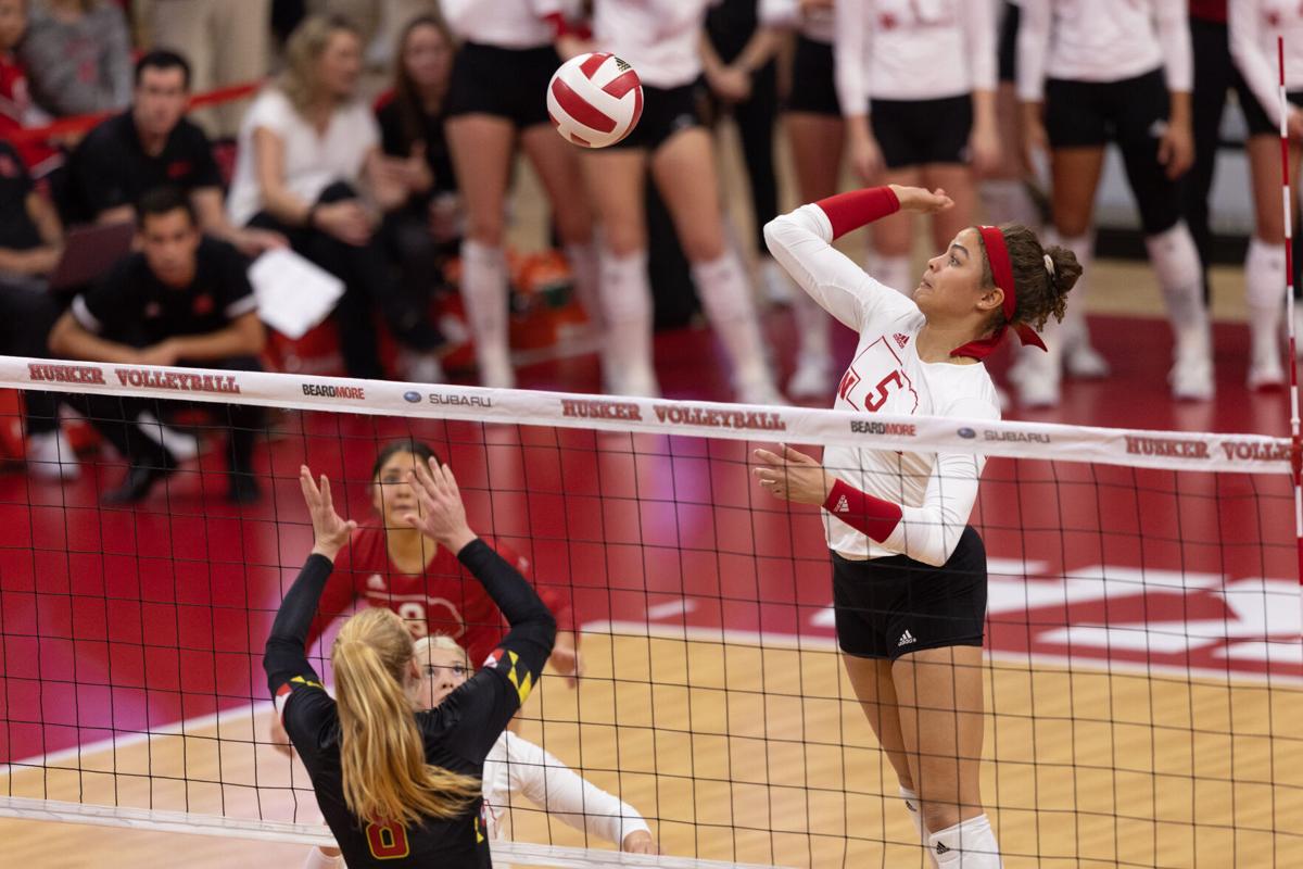 Nebraska volleyball bounces back with sweep of Maryland Sports