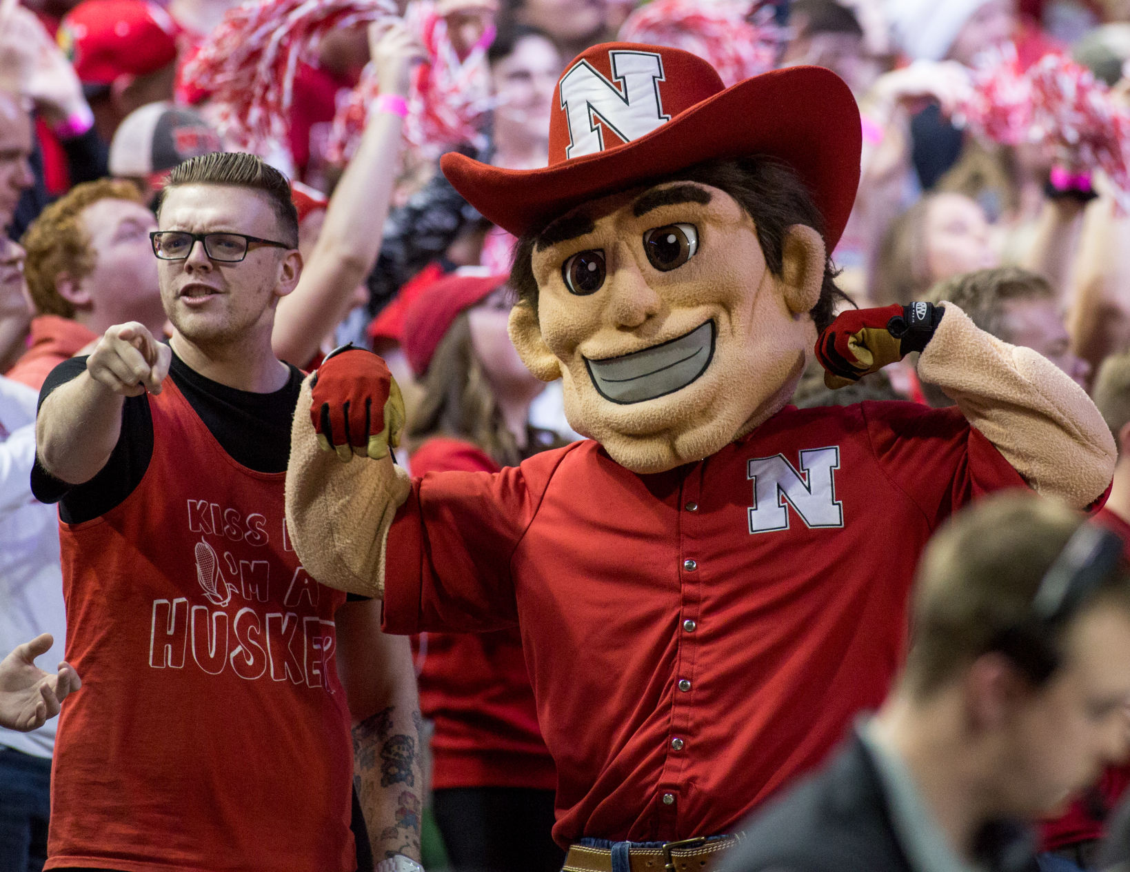 nebraska basketball hat