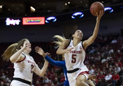 Whitish Scores Double Double Huskers Defeat Purdue 84 64 Sports
