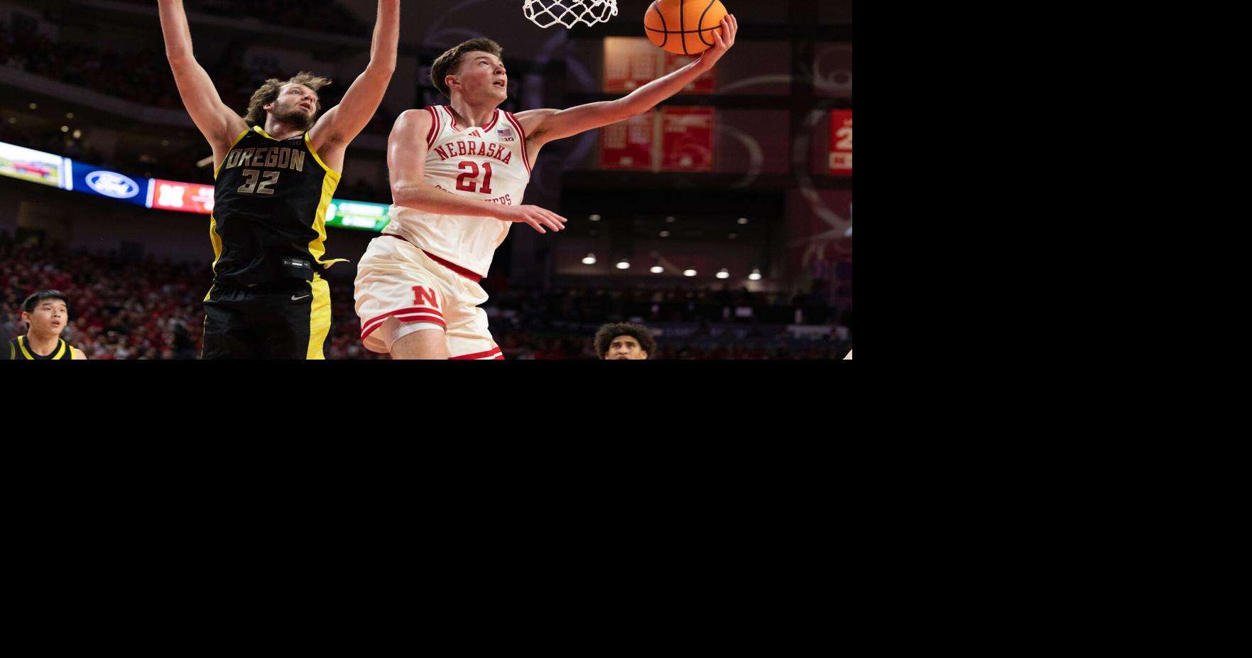 Sandfort, Frager lead charge as Nebraska basketball throttles Oregon