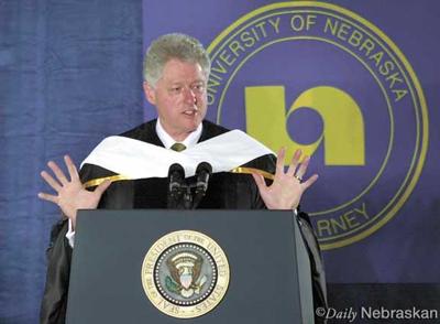 Clinton calls for 'heartland's citizens' to pay attention to foreign policy during visit to UNK