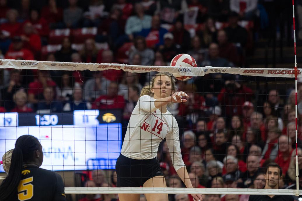 Nebraska volleyball rolls over rival Iowa whilst celebrating 300th