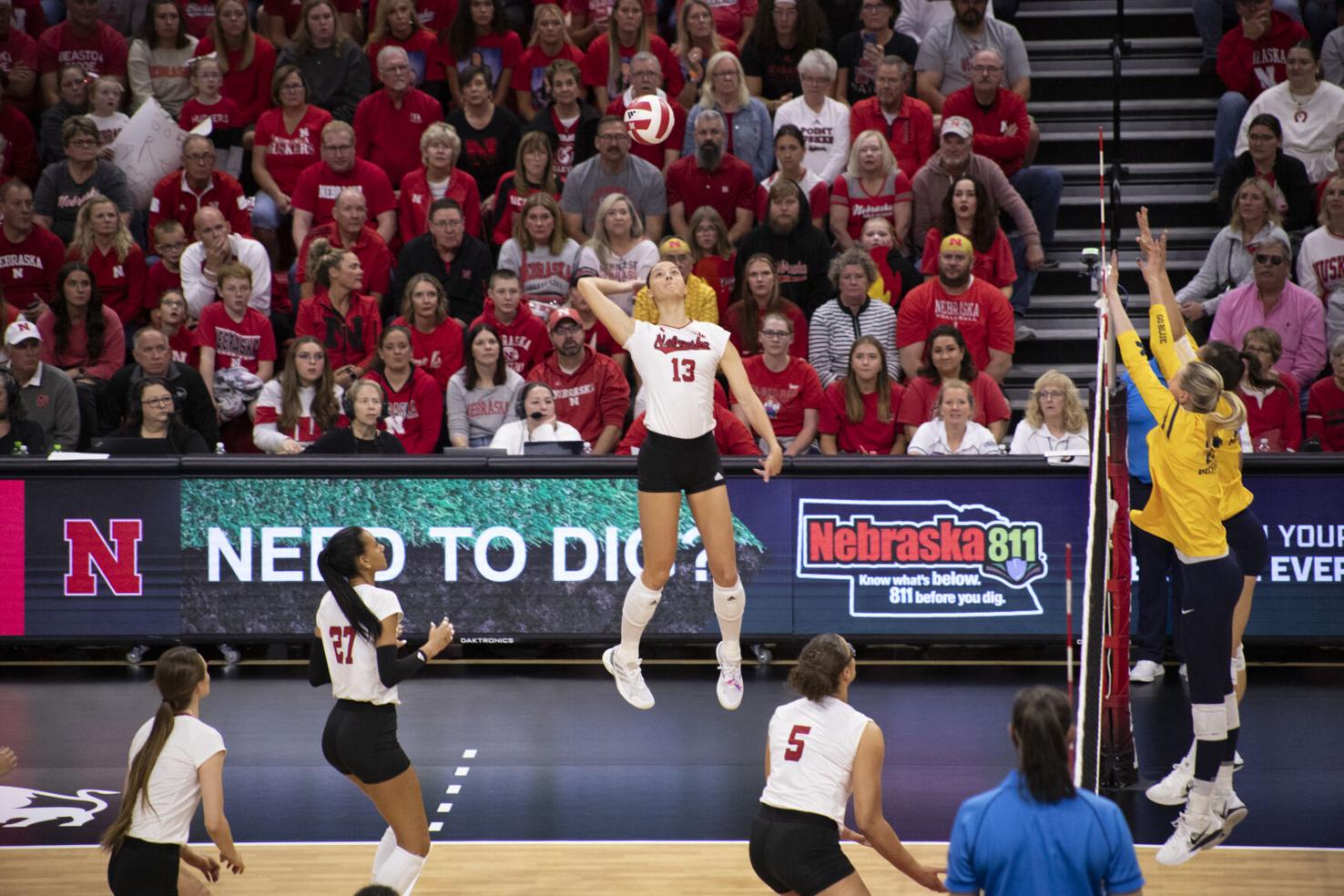 Nebraska volleyball defeats Wisconsin on road for first time in eleven