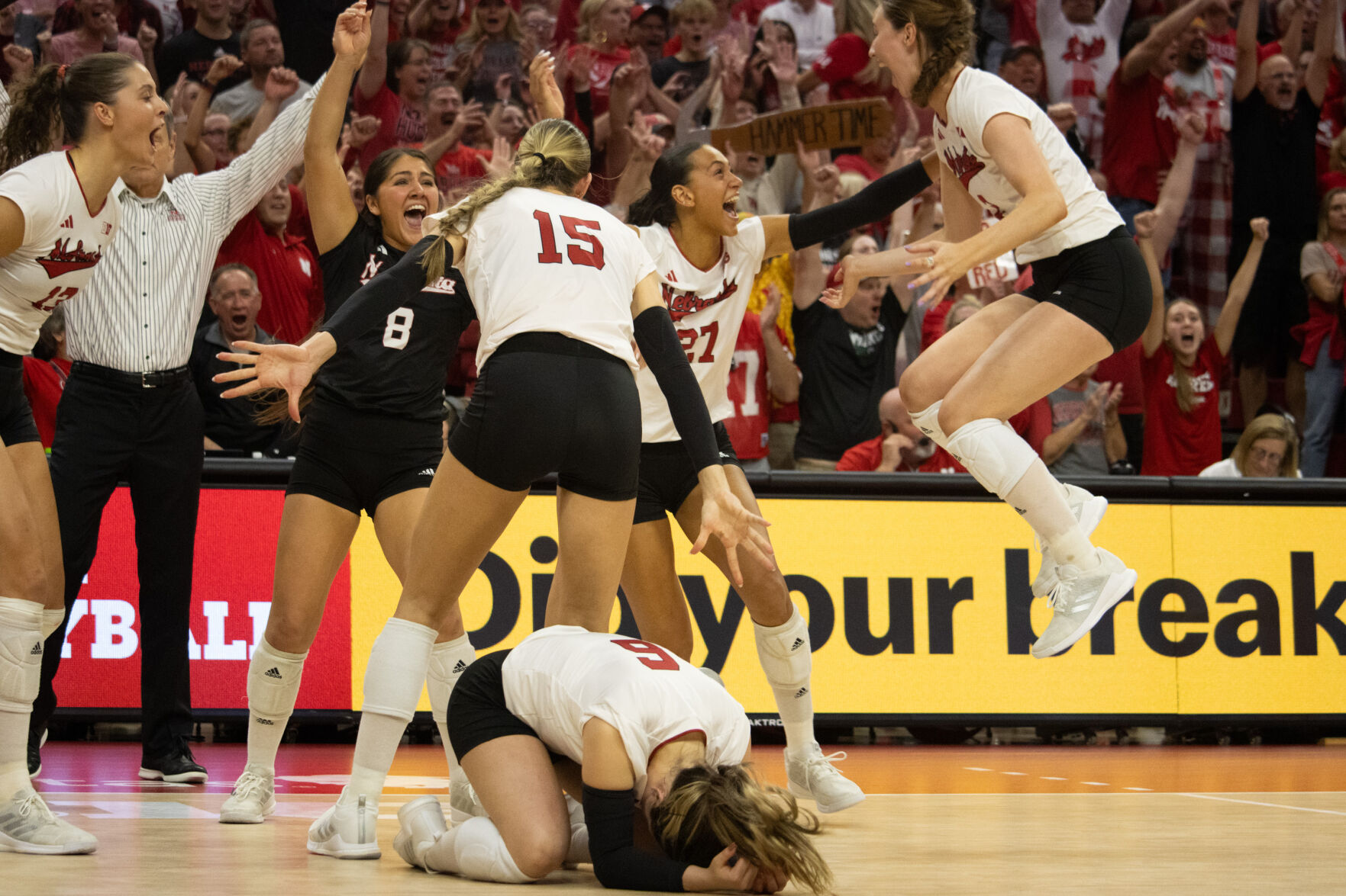 Nebraska volleyball comes from behind to win a match for the ages