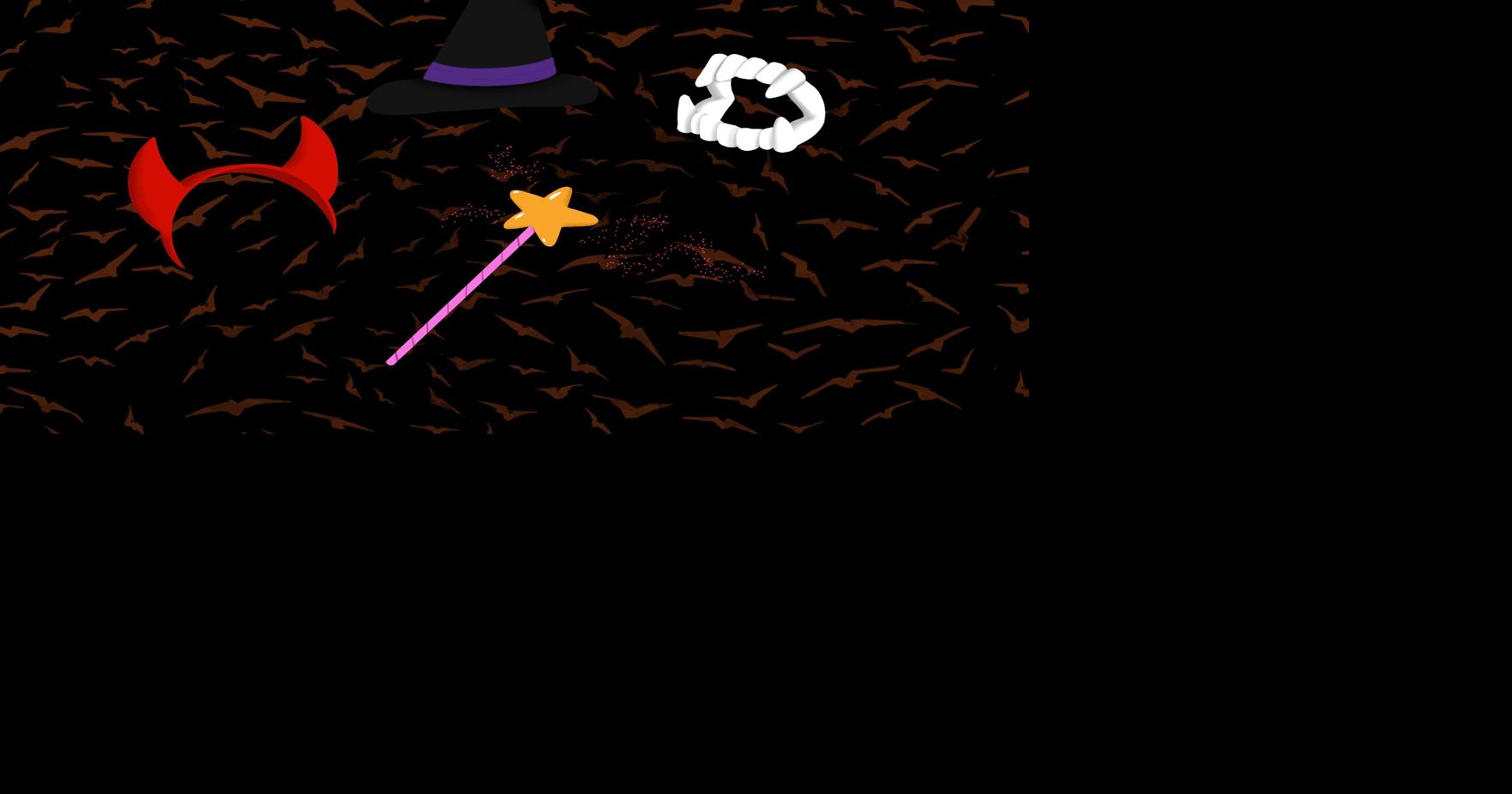 College students in Halloween costumes enjoying Halloweekend