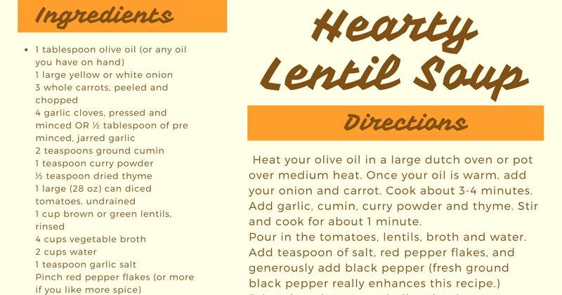 Daily News Cooked: Hearty Lentil Soup | Entertainment ...