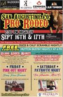 The Pro Rodeo is coming back to town Sept 16th & 17th
