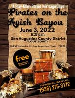 San Augustine Heritage days June 3rd & 4th