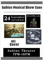 Sabine Musical Show Case, Saturday, September 24th
