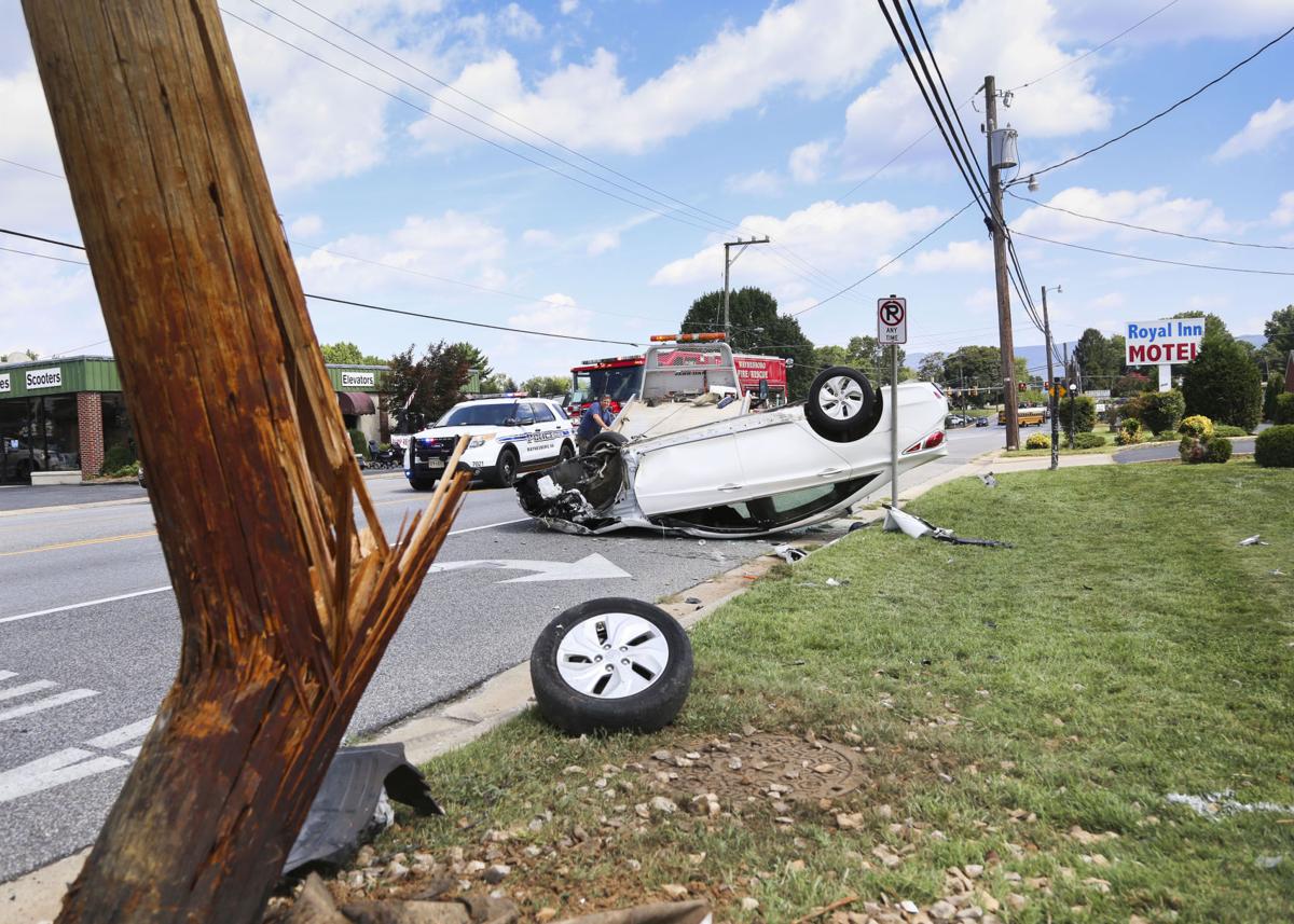 Car flipped on West Main The News Virginian