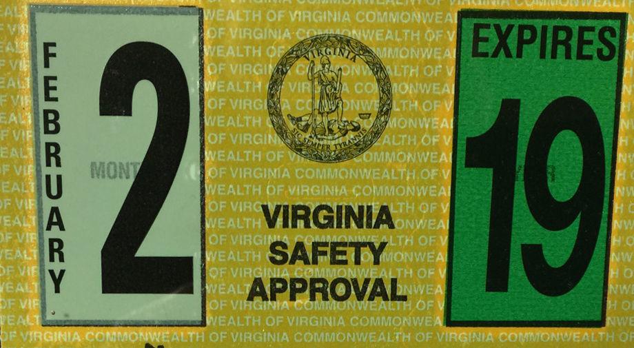 New Virginia Car Inspection Stickers Are Smaller Less Susceptible New Virginia Car Inspection Stickers Are Smaller Less Susceptible To Tampering The News Virginian Dailyprogress Com