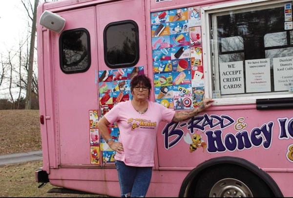 ice cream truck pink